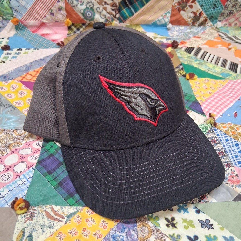 Arizona Cardinals NFL Hat Cap Black Grey Adjustable Strap Fan Gear